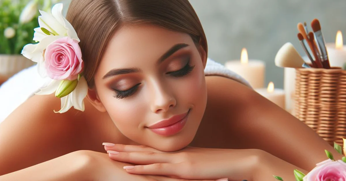 This image shows a young lady relaxing in a spa and feels calm and relaxed before her Sweet Sixteen milestone birthday party in Brooklyn, New York. Handling Sweet 16 Day Nerves